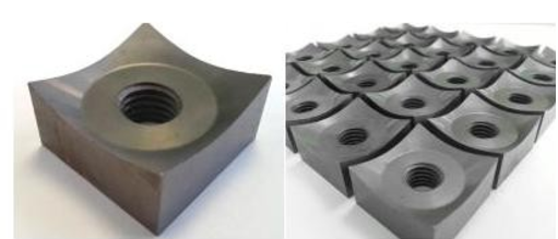 pastilha curvada para triturador